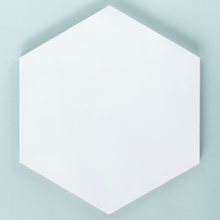Panel ścienny ze sklejki hexagon 10 mm biały Nuki