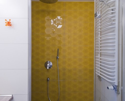 Żółte płytki w łazience Novi Art