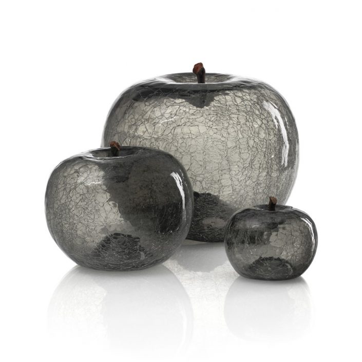 Grafitowe, szklane jabłko zirconium Bull and Stein