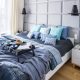 Jaki kolor do sypialni niebieski styl nowoczesny