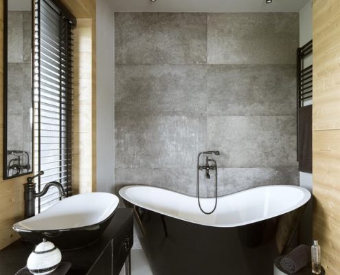 Aranżacja łazienki z wanną wolnostojącą Hola Design