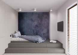 Łóżko na podeście - pokój młodzieżowy Nasciturus Design - pokój dla dziewczyny