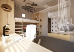 Pokój dziecięcy z piętrowym łóżkiem Concept - pokoje dla dzieci