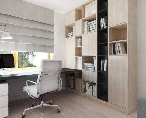 Małe biuro w domu Nasciturus Design