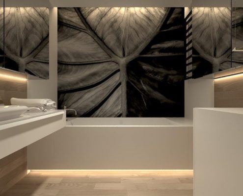 Podświetlenia w nowoczesnej łazience Concept