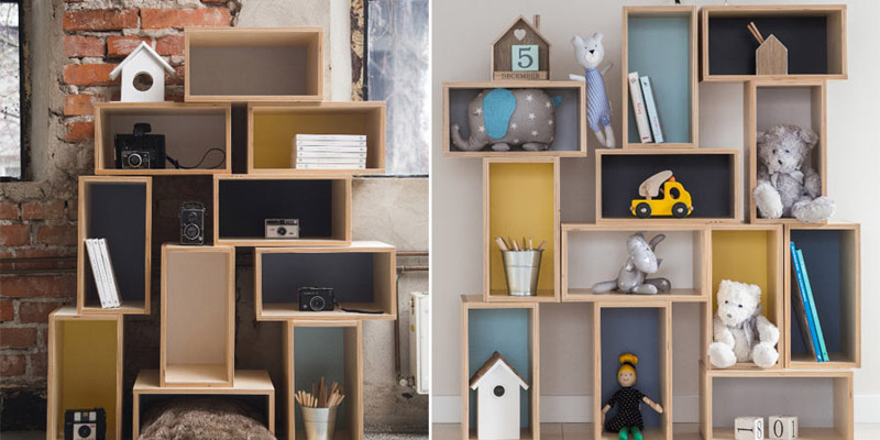 Półki modułowe Kółko i Krzyżyk HomeSquare