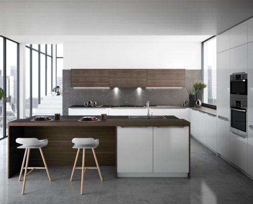 Aranżacja dużej kuchni z wyspą - TLK Kitchens