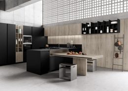 Czarne meble kuchenne w nowoczesnym stylu - TLK Kitchens kuchnie włoskie