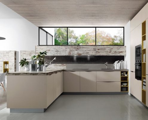 Otwarta kuchnia w minimalistycznym wydaniu - TLK Kitchens