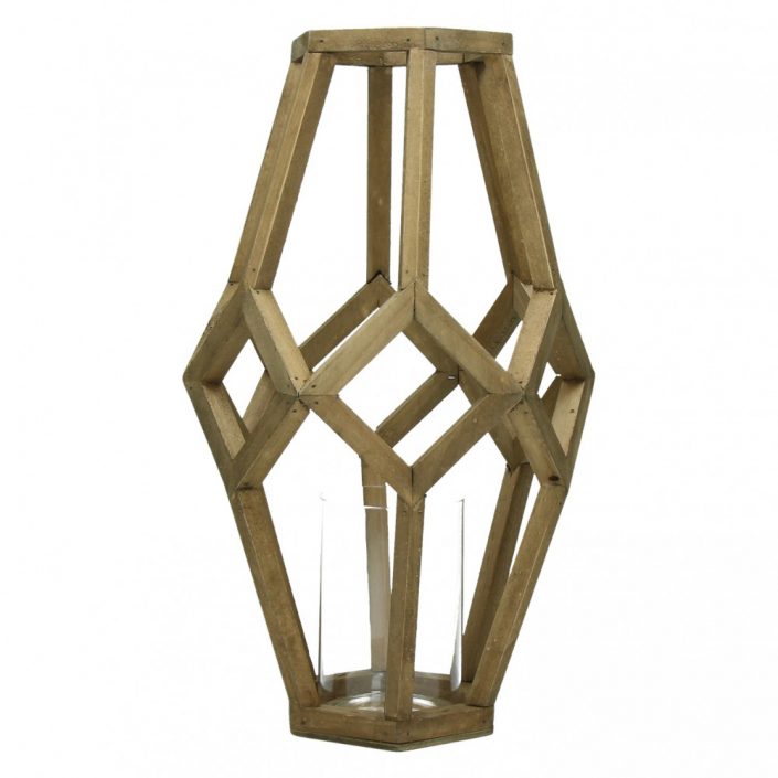 Drewniany lampion CUBIST L