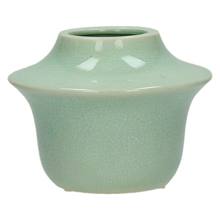 Dekoracyjny wazon ceramiczny YORI celadon S 15xH11,5cm