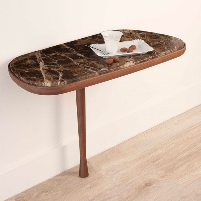 Drewniany stolik ścienny Mesita Nomon HomeSquare