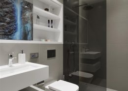 Mała łazienka przy sypialni - Hola Design