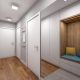 Projekt korytarza w mieszkaniu - Huk Architekci