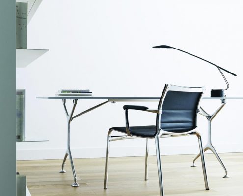 Chromowane meble do gabinetu - Nemo