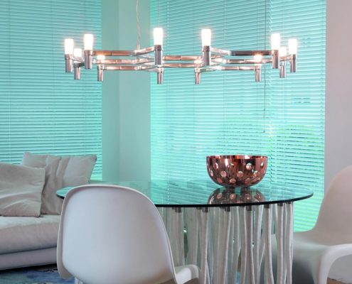 Wisząca lampa w małej jadalni - Nemo