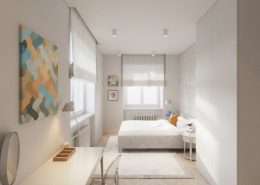 Projekt białej sypialni