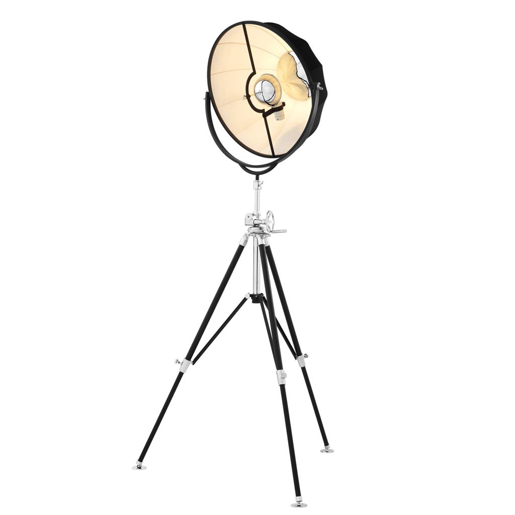 Lampa podłogowa Vertigo czarna Eichholtz
