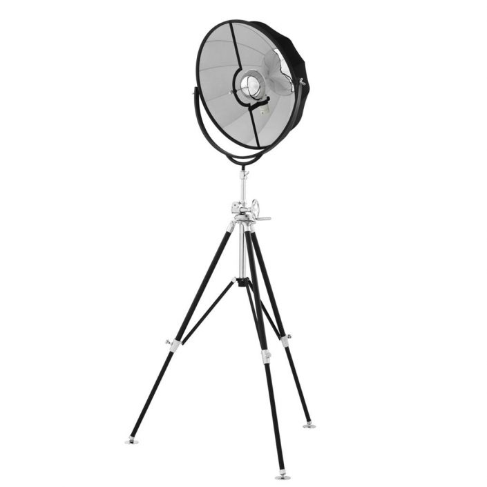 Lampa podłogowa Vertigo czarna Eichholtz