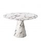 Okrągły stół na nodzeTurner white faux marble Eichholtz