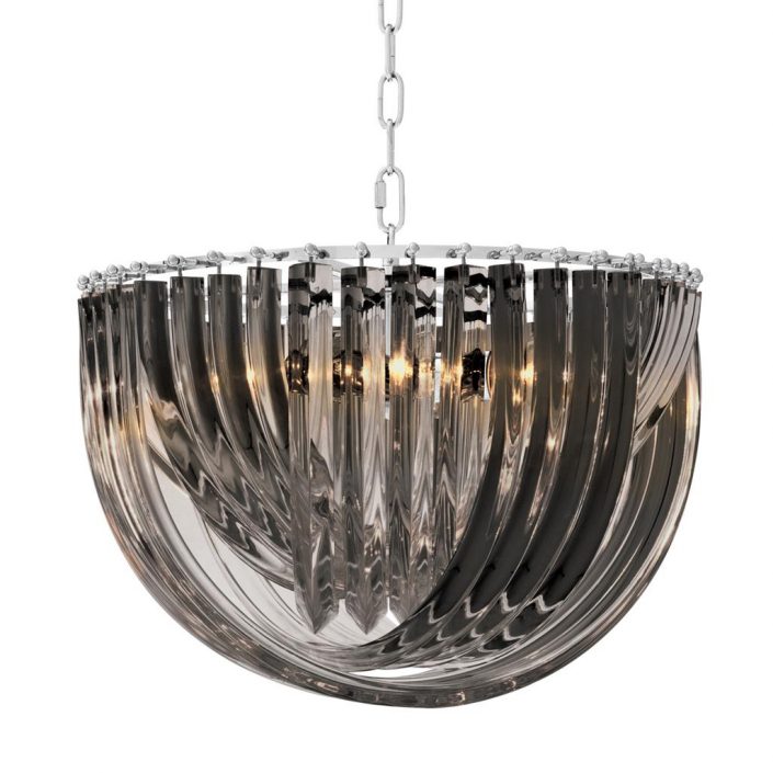 111902_0 Żyrandol Murano smoke ø 50 x H. 33 cm Eichholtz Żyrandol Murano smoke ø 50 x H. 33 cm Eichholtz