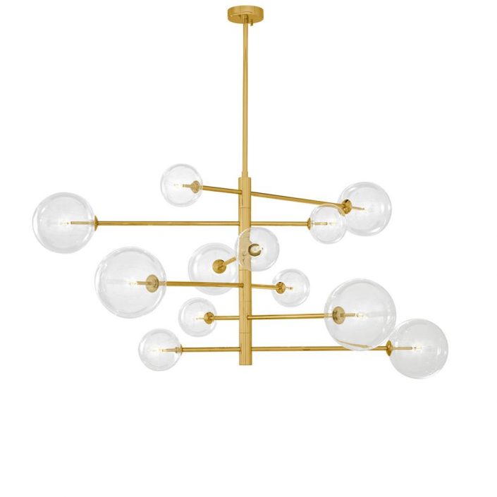 Żyrandol Argento L antique brass finish Eichholtz