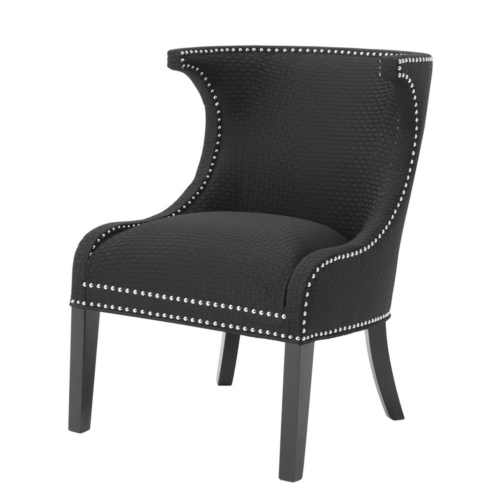 Czarne krzesło Elson Eichholtz