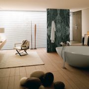 Stylowy pokój kąpielowy w stylu skandynawskim