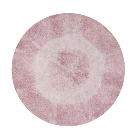 Różowy, okrągły dywan do prania Alfombrado prania 1500 Lorena Canals