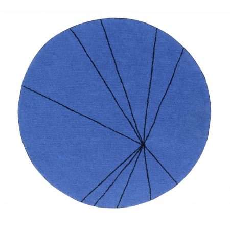 Okrągły, niebieski dywan do prania 1600 cm Trace Lorena Canals
