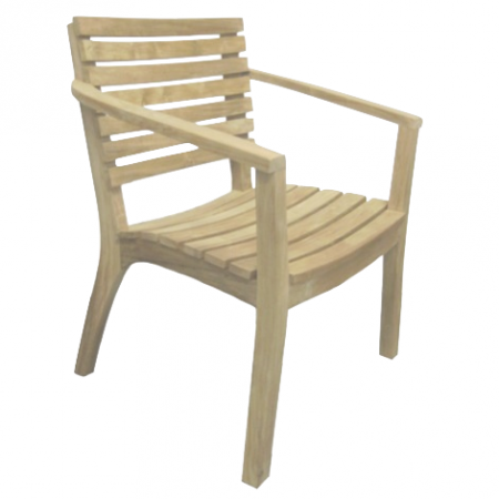 Nowoczesne krzesło z drewna tekowego Tu029-32