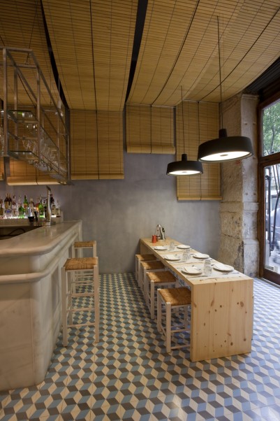 Aranżacja małej restauracji w stylu Eko - Dionisios