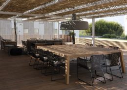 Aranżacja nowoczesnego patio - Banc Sabadell