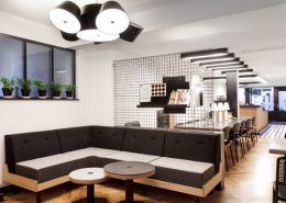 Wystrój nowoczesnej kawiarni Craft