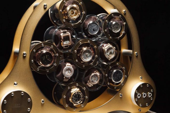 Ekskluzywny rotomat do zegarków z 24-karatowego złota LumiSidus
