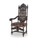Klasyczne rzeźbione krzesło stylizowane 19 wiek styl Jacobean