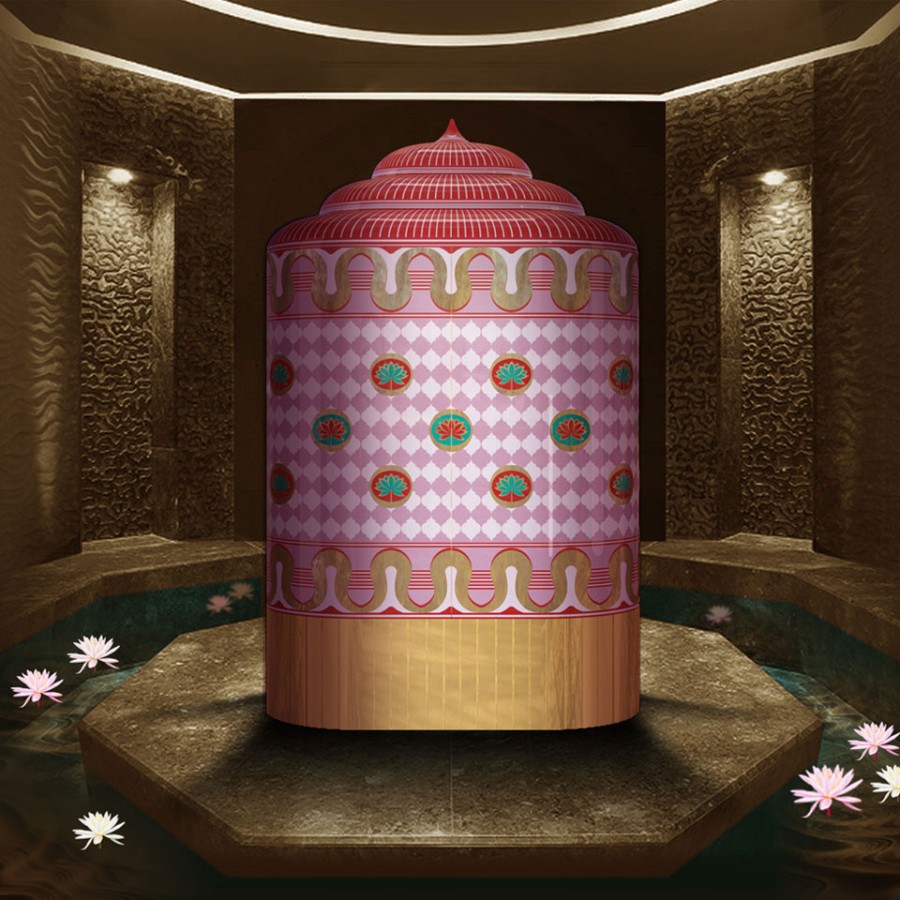 Kolorowy kabinet Lotus Sanctum Mandala Scarlet Splendour