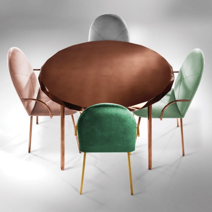 Orion Chair Verde Oro Oryginalne krzesło Orion Scarlet Splendour