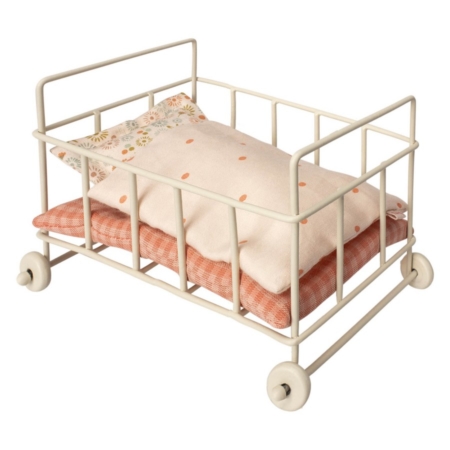 Mini metalowe łóżeczko dla lalek akcesoria - Maileg 11-8112-00