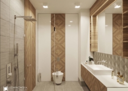 Aranżacja łazienki z prysznicem w skandynawskim stylu