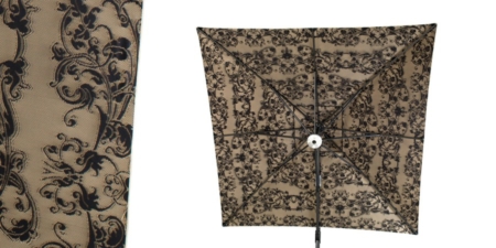 Składany, oryginalny parasol ogrodowy zewnętrzny Cache-Cache Sonata