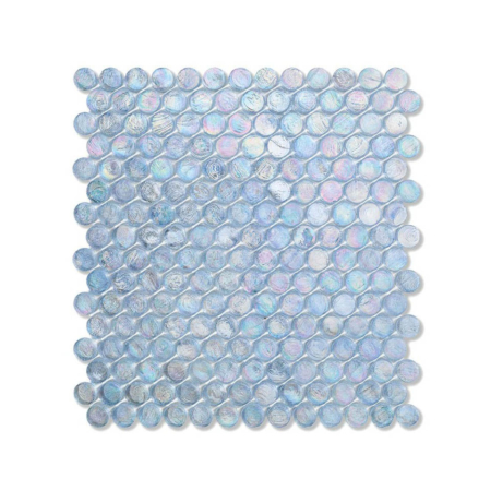 Błękitna mozaika ze szkła BARRELS 245 CASHMERE