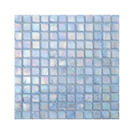 Błękitna mozaika ze szkła z tęczowym refleksem CUBES 245 CASHMERE