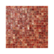 Czerwono-kremowa mozaika ze szkła CUBA