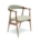 Drewniane krzesło z podłokietnikami FAYE