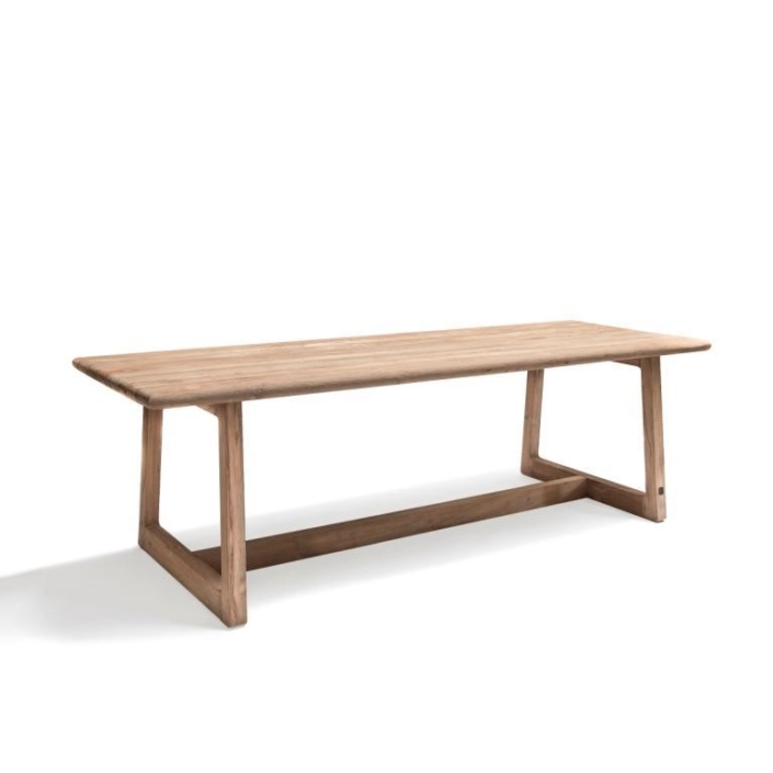Drewniany, prostokątny stół zewnętrzny DENNIS