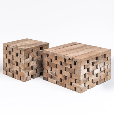 Drewniany stolik kawowy PUZZLE