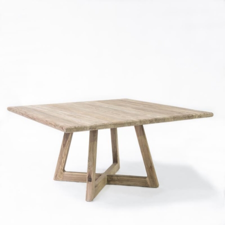 Kwadratowy stół z drewna DENNIS