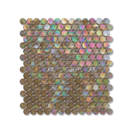 Oliwkowa mozaika ze szkła z tęczowym refleksem BARRELS 210,5 SATIN