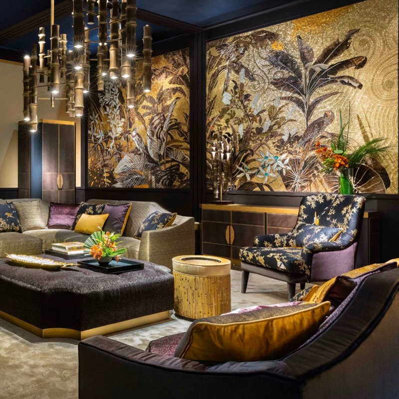 Orientalny salon z akcentami glamour Orientalny salon z akcentami glamour